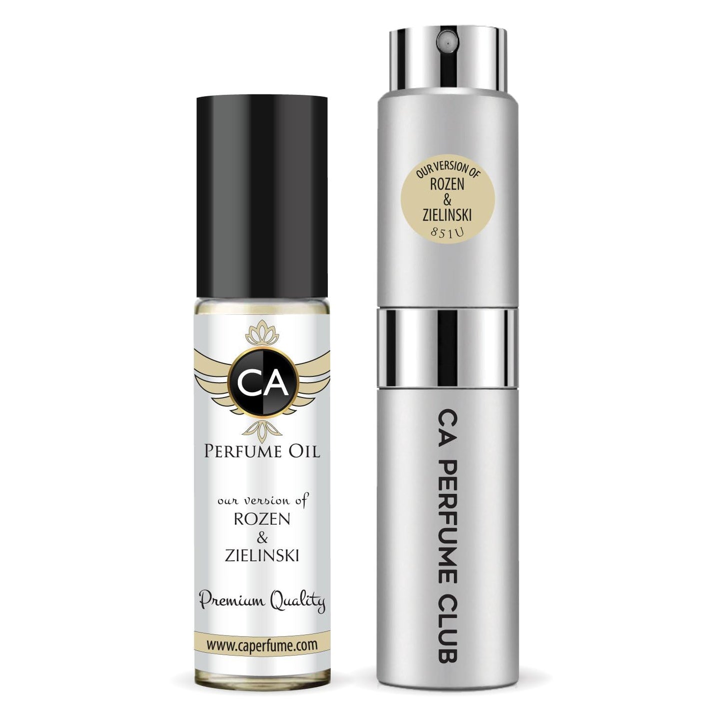 CA Perfume Duo Impression of Black Pepper, Amber & Neroli For Women And Men Perfume Layering Set Long Lasting Travel Size EDP + Body Oil Roll-On Bottle 0.27 Fl Oz+0.33 Fl Oz