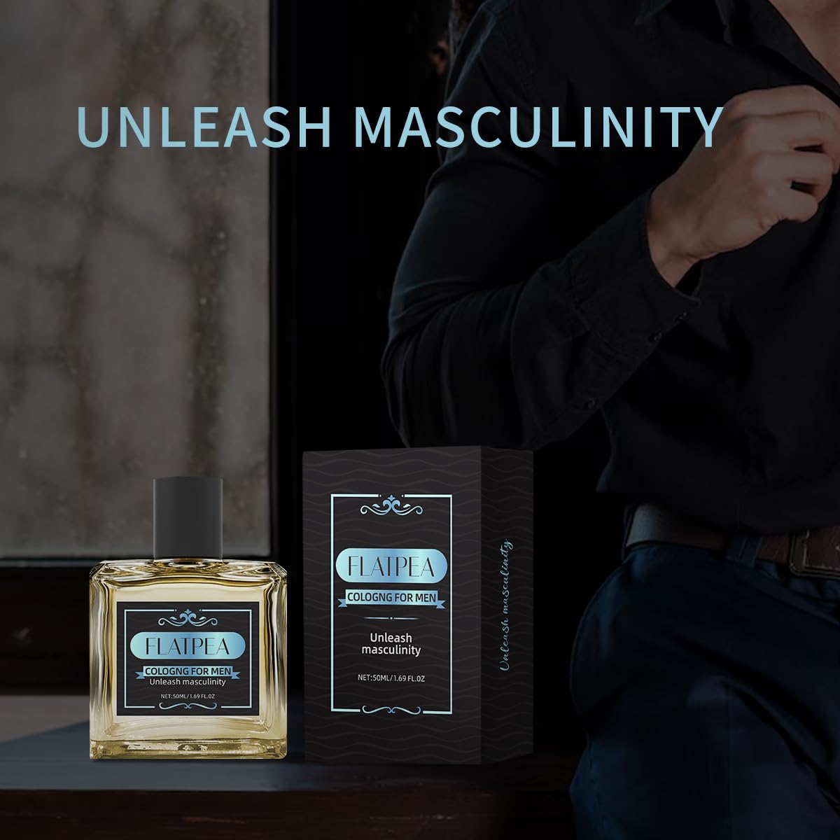 Woody Cologne Perfume for Men Long Lasting 24H - Fresh Spicy Cardamom Amber Scent for Men | Day to Night Versatile Fragrance | 50ml (1.69 Fl Oz)