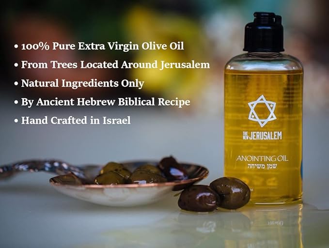 Rose of Sharon Anointing Oil from Israel, Holy Spiritual Oils Bottles from Jerusalem Blessed, Handmade with Natural Ingredients and Blessed for Wedding Ceremony, Religious Use, 1.01 Fl Oz