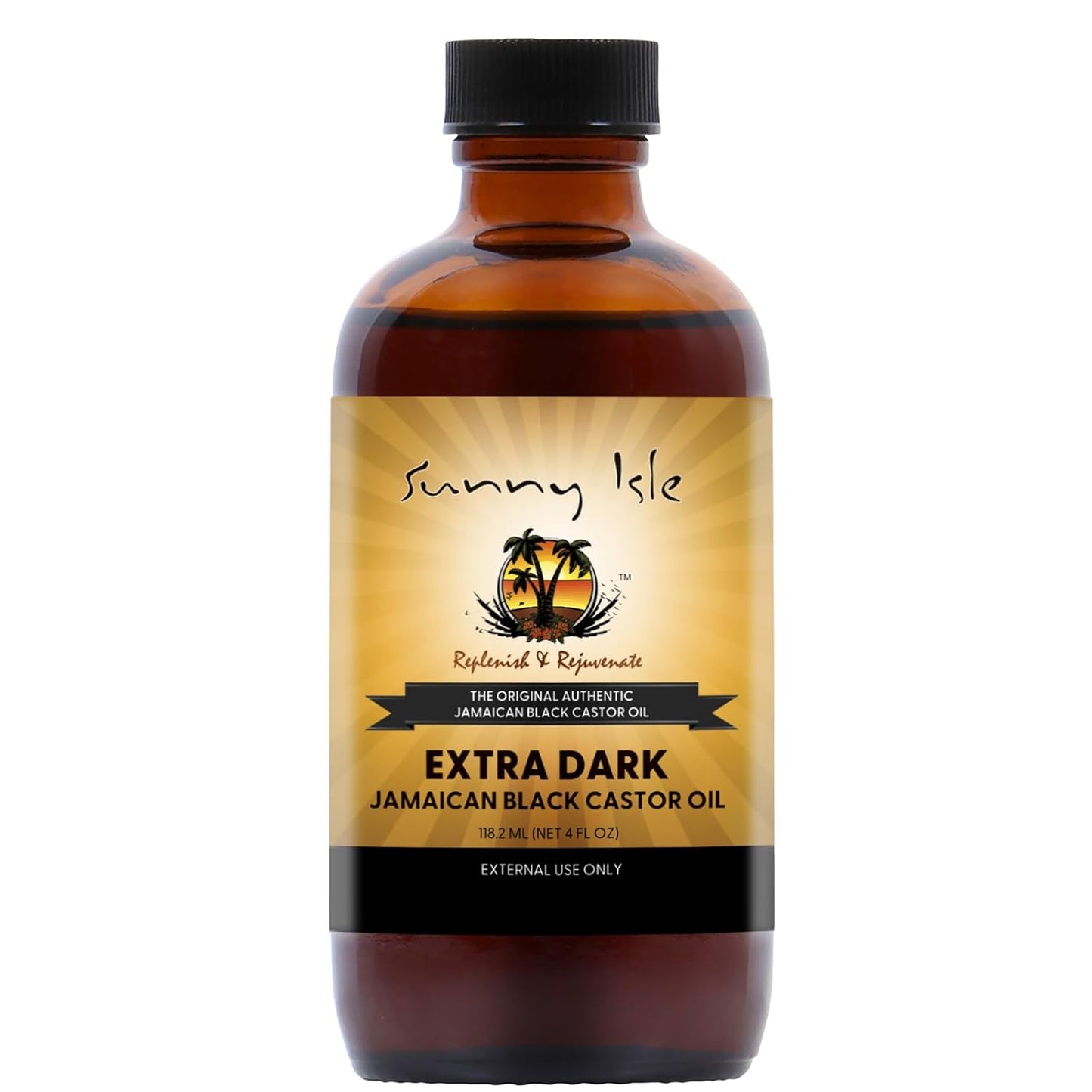 Sunny Isle Jamaican Black Castor Oil Extra Dark, 4 Fl Oz