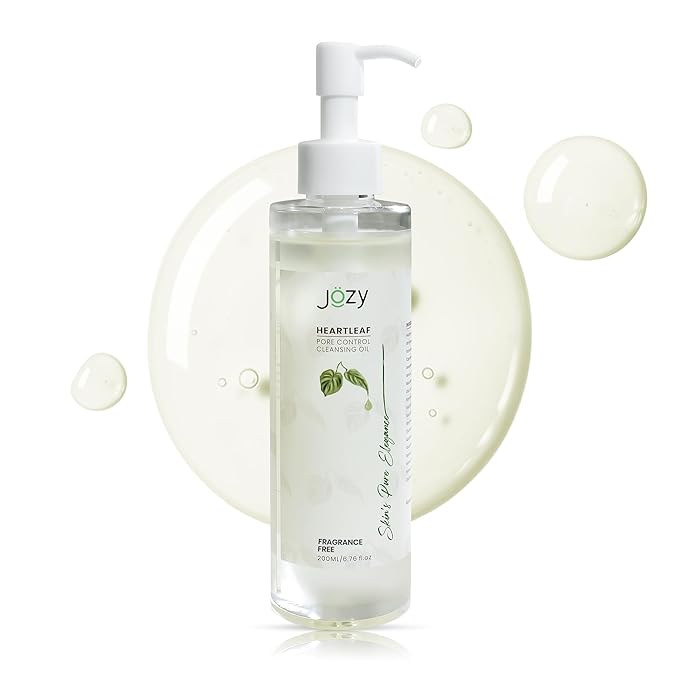 Jozy Pore Cleansing Oil – Lightweight Makeup & Blackhead Remover | Fragrance-Free, Hydrating | Gentle Botanical Cleanser for Sensitive Skin | Asian skincare | C-Beauty’s Answer to Glass Skin (200 ml)