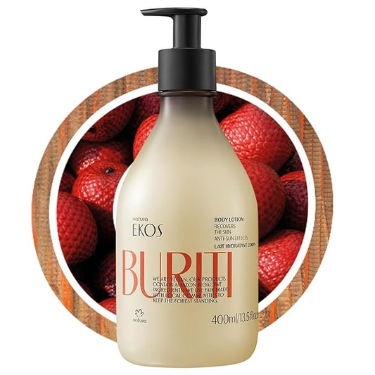 natura - Ekos Buriti Recovery Body Lotion - Skin Protection & Recovery from Sun Exposure Damage - Hydrating - Vegan Skin Care - Brazilian Beauty Secrets - Self Care & Body Care - 13.5 fl oz (400ml)