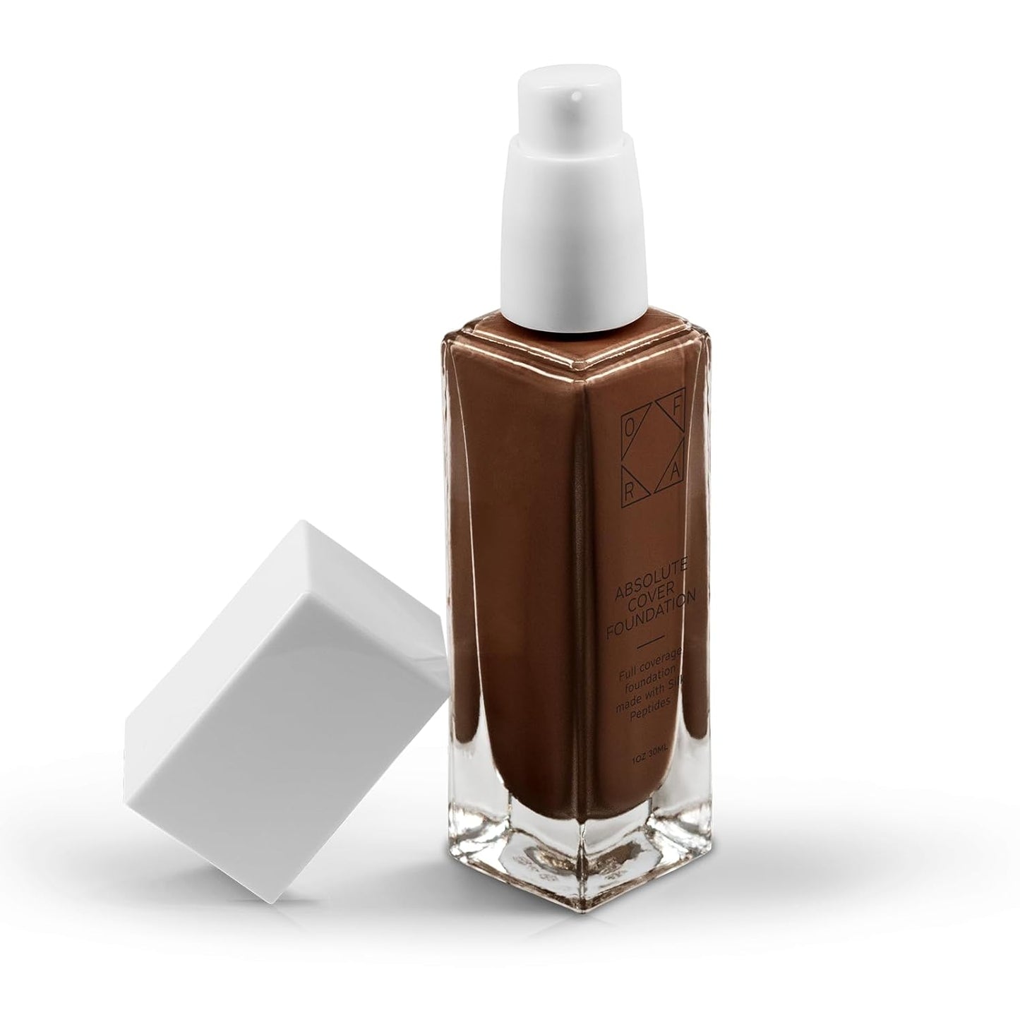 Absolute Cover Foundation #12 | Liquid Medium Coverage Foundation with Natural FInish | Oil-Free Face Makeup | Deepest Shade with Warm Undertone | 1oz/30ml