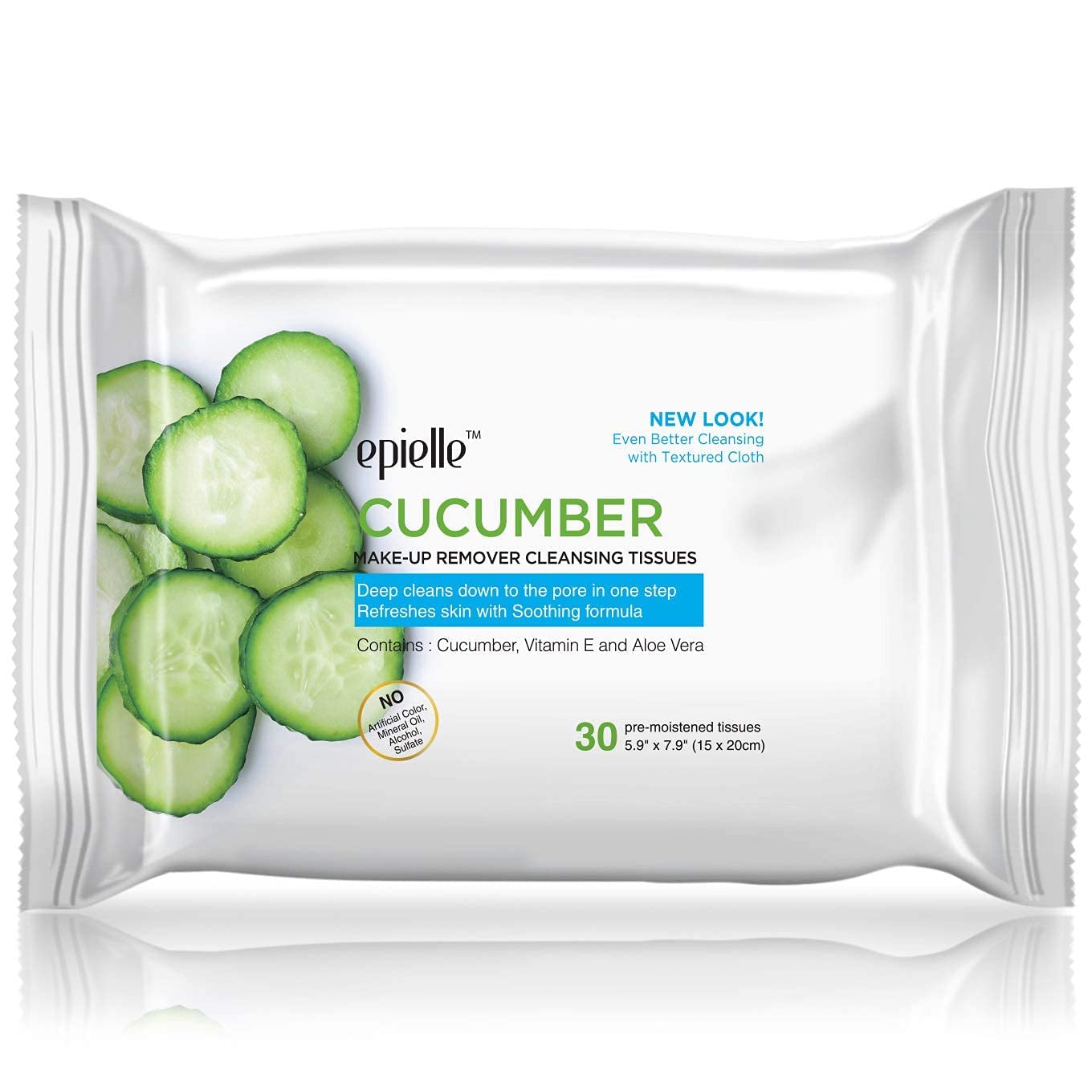 Epielle Makeup Remover Wipes, Remove Dirt, Oil, Waterproof Mascara, Gentle Daily Facial Cleanser Towelettes with Collagen, Tea Tree & Aloe Vera, Hypoallergenic & Alcohol-Free, 30 Count (Pack of 6)