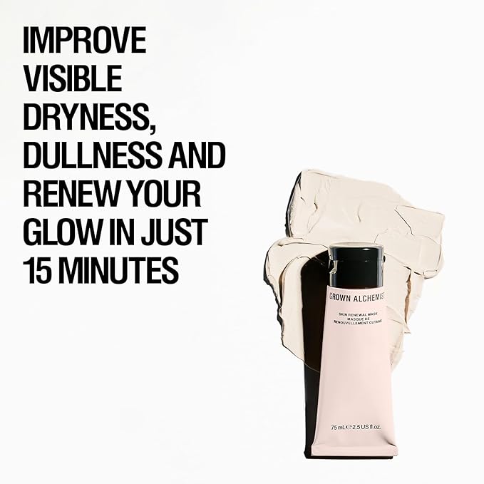 Grown Alchemist Skin Renewal Mask - Deep Cleansing Clay Mask for Face with All Natural Ingredients rich in Vitamins A, E & D - Facial Skin Care Product for Firmer, Smoother, & Toned Skin (75 ml)