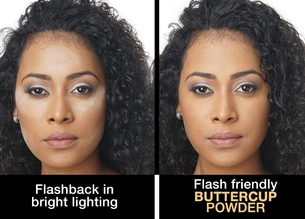 Sacha BUTTERCUP Mini Setting Powder. No Ashy Flashback. Blurs Fine Lines and Pores. Loose, Translucent Face Powder to Set Makeup Foundation or Concealer. For Medium to Dark Skin Tones, 0.35 oz.