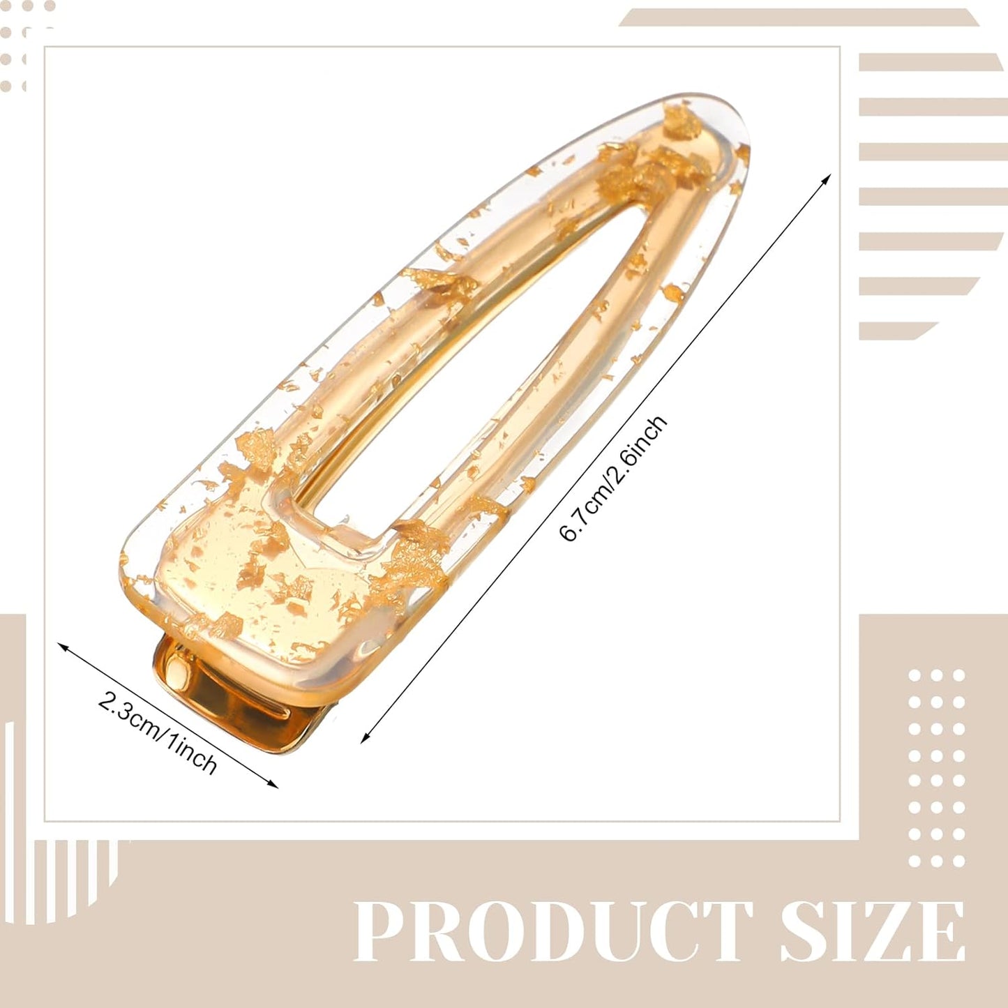 HooLing 16 Pcs Bridesmaid Hair Clips No Bend Gold Glitter Makeup Bangs Clips Bridesmaid Proposal Hair Accessories for Bride Women Wedding