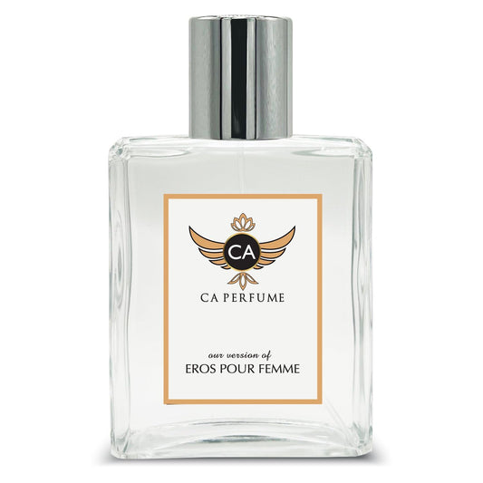 CA Perfume Impression of Eros Pour Femme For Women Replica Fragrance Dupes Eau de Parfum Spray Bottle 3.4 Fl Oz/100ml-X1