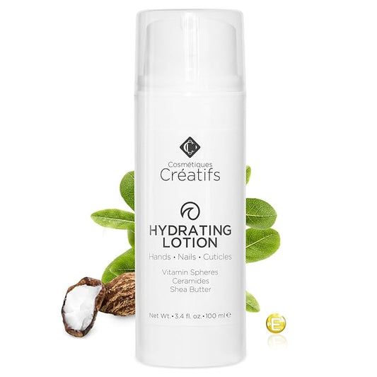 Hydrating Lotion for Dry Hands, Nails, and Cuticles, 3.4 fl. oz., Daily Moisturizing Skincare for Soft, Sensitive Skin with Shea Butter and Ceramides