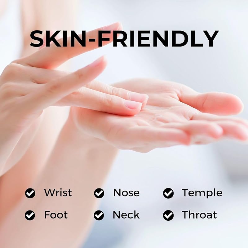 Benatu Peppermint Oil Roll On, Pre-Diluted Natural Essential Oil Blend Roller Travel Size for Skin Care, Aromatherapy, Hair, Body Topical Massage - Head Refresh 10ml