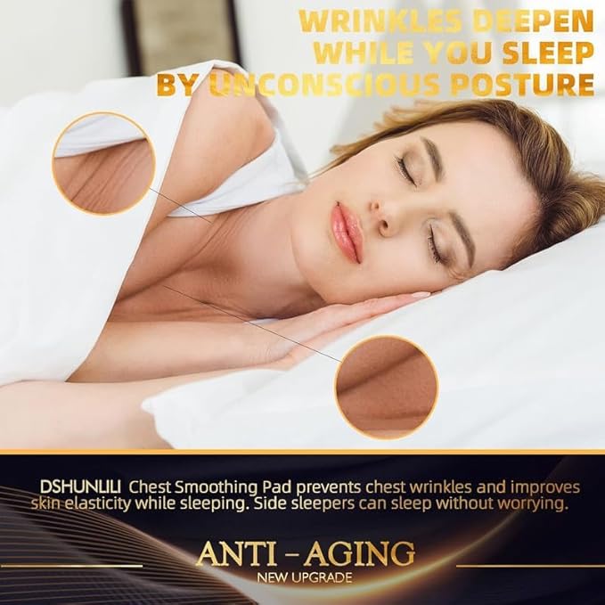 4 Pack Neck Chest Wrinkle Patches-Silicone Pads for Wrinkles, Anti Wrinkle Patches for Decollete & Cleavage, Anti Aging Wrinkle Remover