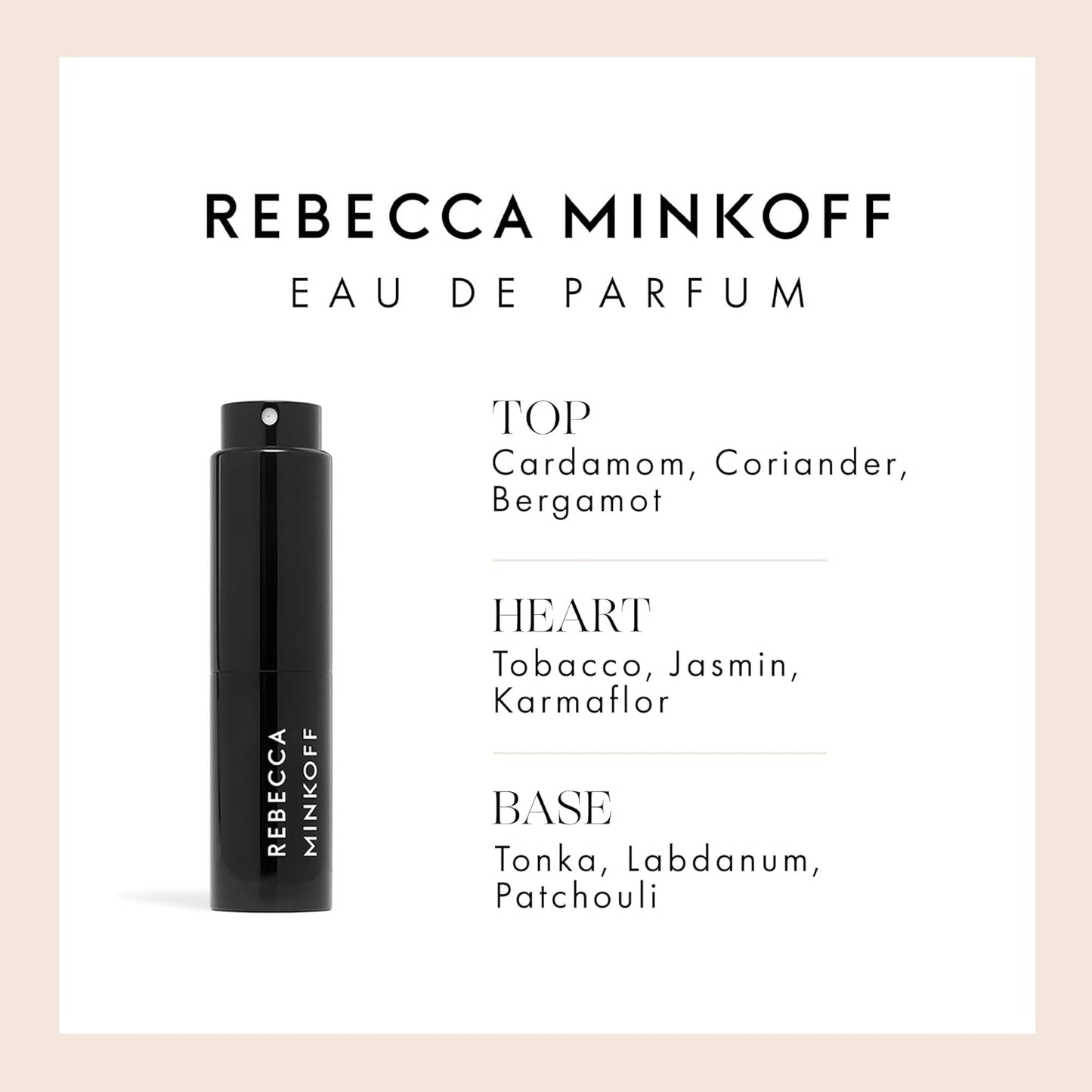 Rebecca Minkoff Mini Perfume for Women - Women's Perfume with Notes of Cardamom, Coriander, Bergamot, Tobacco, Jasmin, Tonka, and Patchouli - 0.47 oz
