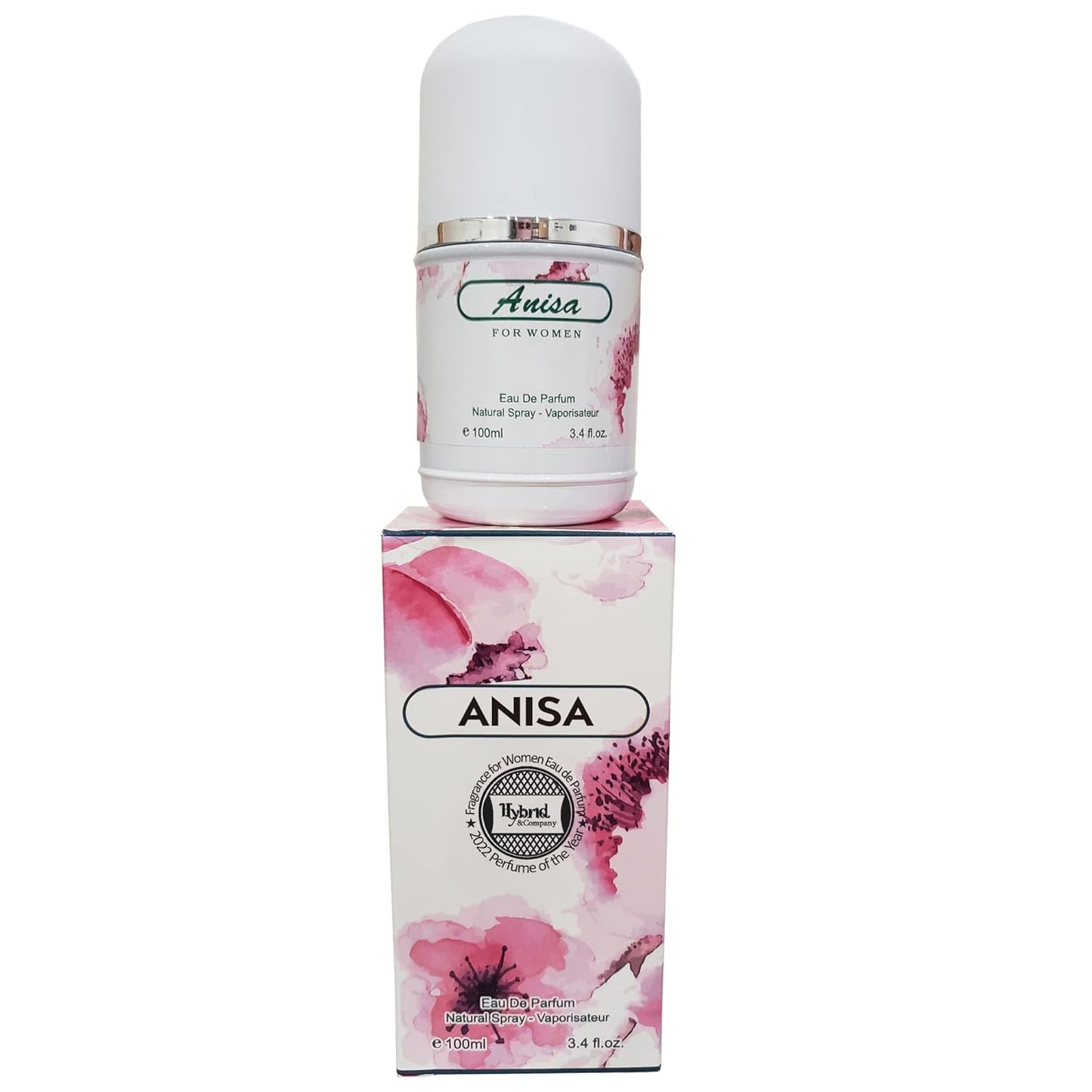 Hybrid & Company Anisa Fragrance for Women Eau De Parfum Natural Spray Fresh Floral Scent, 3.4 Fl Oz