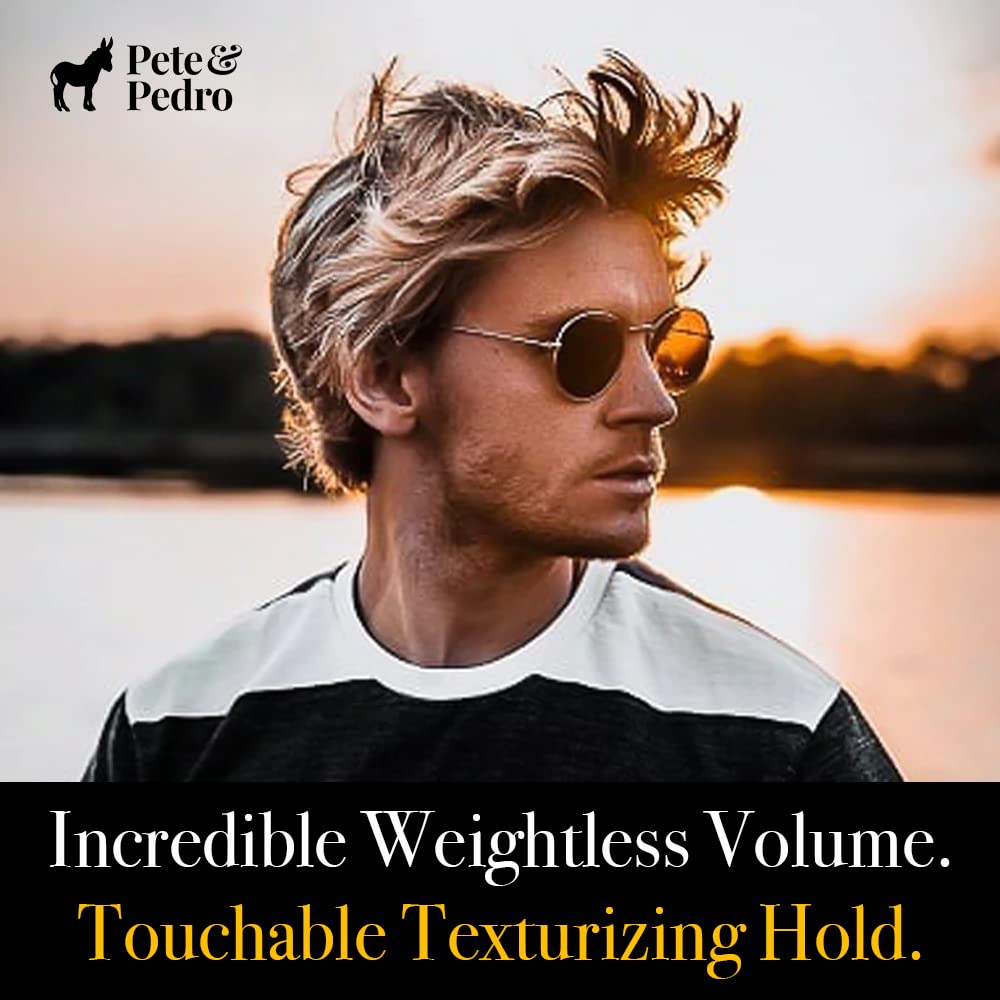 Pete & Pedro SALT - Natural Sea Salt Spray for Hair Men & Women, Adds Instant Volume, Texture, Thickness, & Light Hold | Texturizing & Thickening | As Seen on Shark Tank, 2.0 oz.