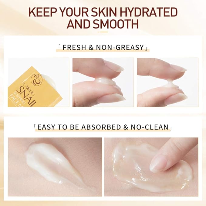 Snail Extract Skin Treatment Mask - Moisturizing, Hydrating, Brightening, Soothing