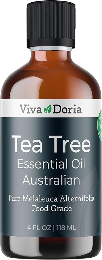 Viva Doria Tea Tree Essential Oil, 100% Pure, Natural, Australian Tea Tree Essential Oil, Undiluted, for Aromatherapy | Food Grade, 118 mL (4 Fluid Ounce)