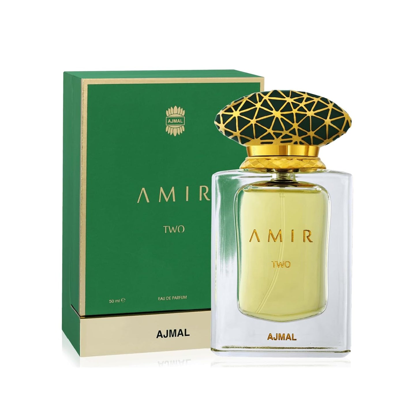 Ajmal Amir Two Eau de Parfum 1.7 Fl Oz | Luxury Long-Lasting Unisex Perfume | Oriental Ambery, Spicy & Musky Fragrance | Premium Dubai Perfume for Men & Women