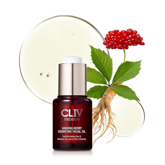Ginseng Berry Premium Facial Oil, Moisturizing, Elasticity, Nourishing (Face Oil 0.67 fl.oz)