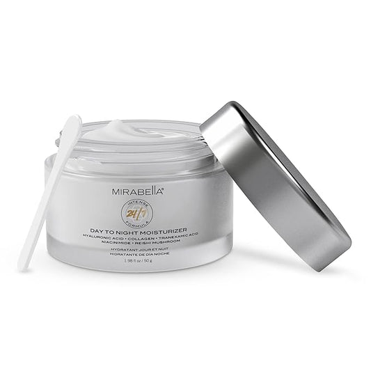 Mirabella Intense Formula Day to Night Face Moisturizer - Anti-Wrinkle Night Cream for Mature Skin, Collagen & Peptide-Rich Hydrating Cream, Reduces Fine Lines & Dark Spots, Beauty Sleep Essential