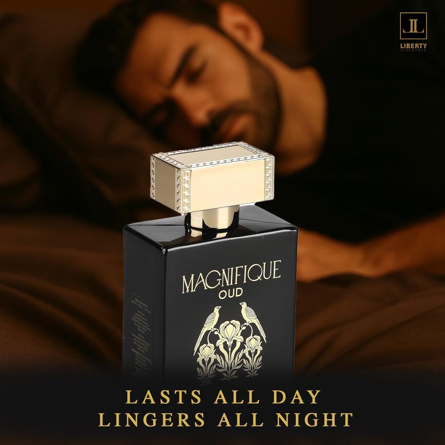 Liberty Oud Eau de Parfum for Men, 3.4 Oz,Magnifique Anniversary Edition, Luxury Oud Perfume, Premium Gift for Men, All-Day Freshness, Perfume for men, arabian,perfumes arabes para hombres