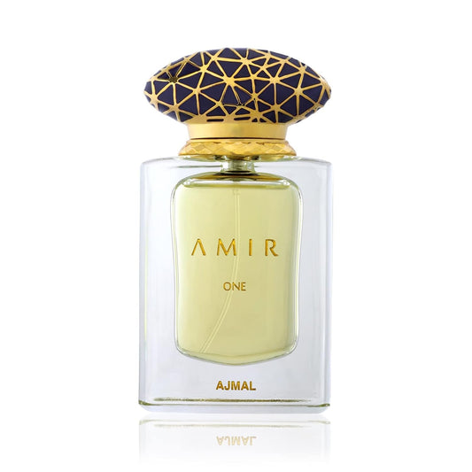 Ajmal Amir One Eau de Parfum 1.7 Fl Oz | Luxury Unisex Perfume from the Amir Series | Floral, Spicy & Ambery Oriental Fragrance with Wood & Oudh | Long-Lasting Arabic Perfume for Men & Women