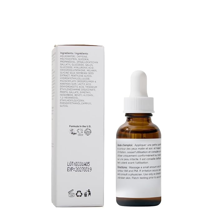 Caffeine Solution 5% + EGCG For Dark Circles & Puffiness, 2 PCS Anti Aging Caffeine Under Eye Serum For Eye Bags, Fine Lines, Moisturizing Caffeine Solution.