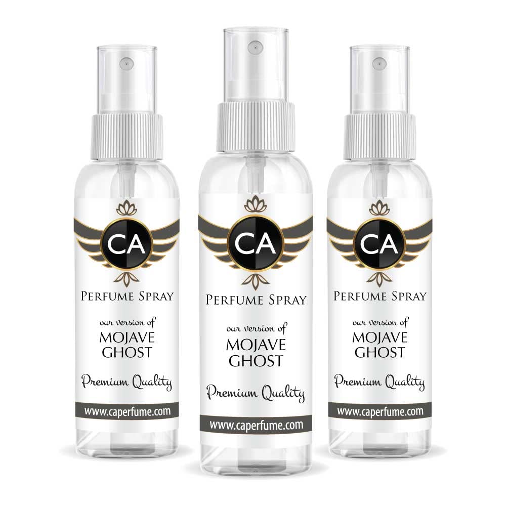 CA Perfume Eco Refill Impression of Mojave Ghost For Women and Men Concentrated Long Lasting Eau de Parfum Spray Refillable Atomizer Perfume Bottle 2 Fl Oz/60ml-X3