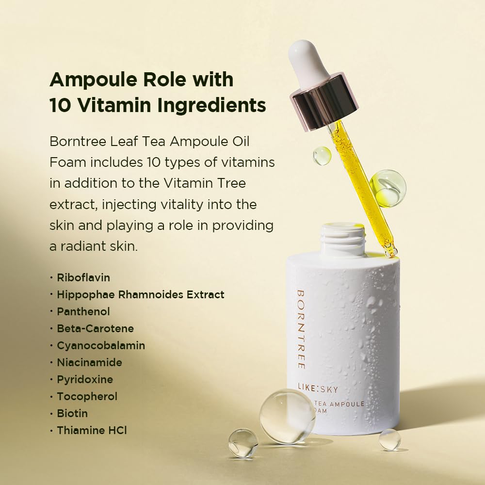 BORNTREE Like Sky Leaf Tea Ampoule Oil Foam 5.07 fl oz