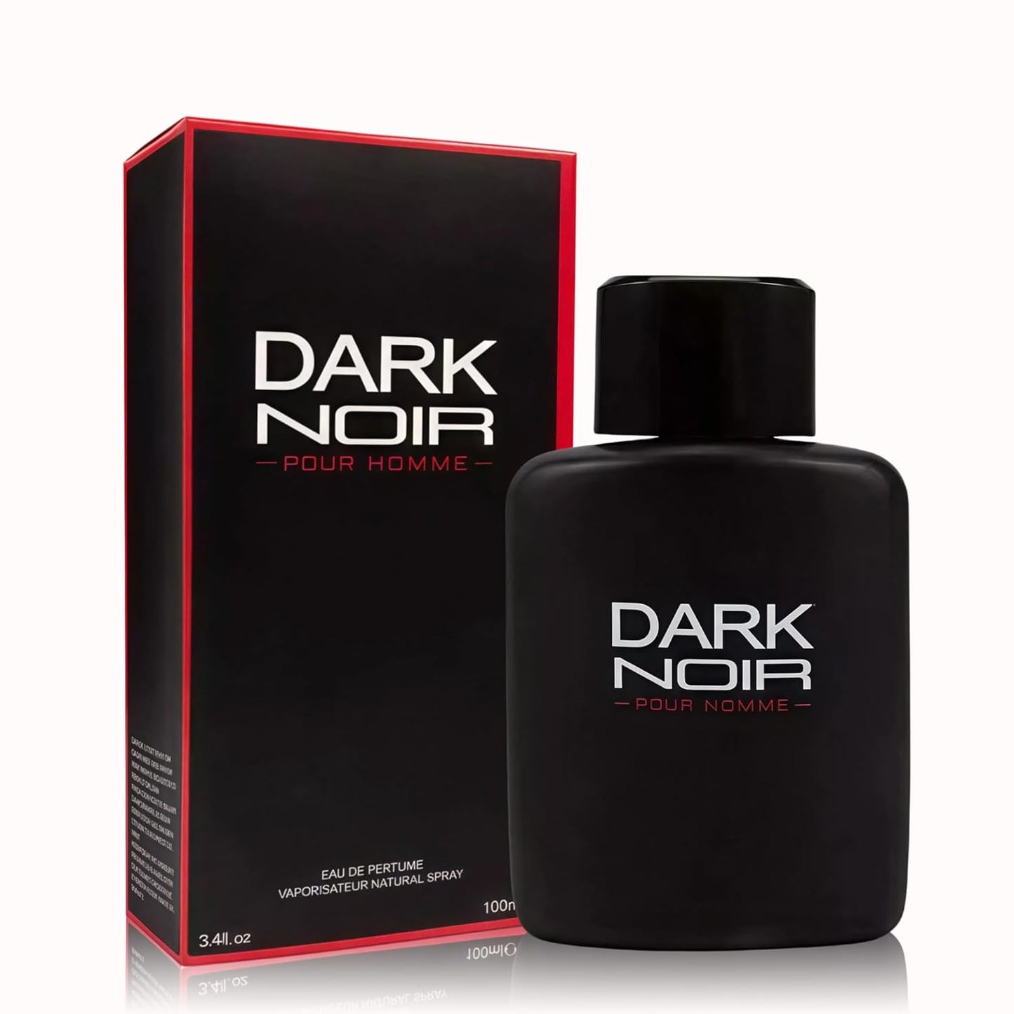 Dark Noir Men Cologne 3.4 Fl Oz Eau De Toilette Spray Notes of Lavender, Wormwood Oil, Patchouli Long Lasting Pefume For Men Daily Wear