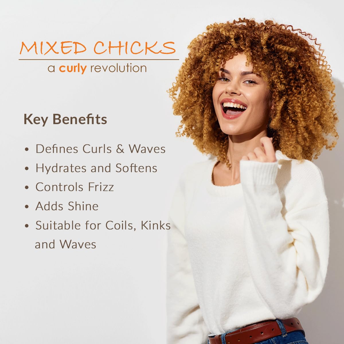 Mixed Chicks Coil, Kink & Curl Styling Cream, 12 Fl. Oz