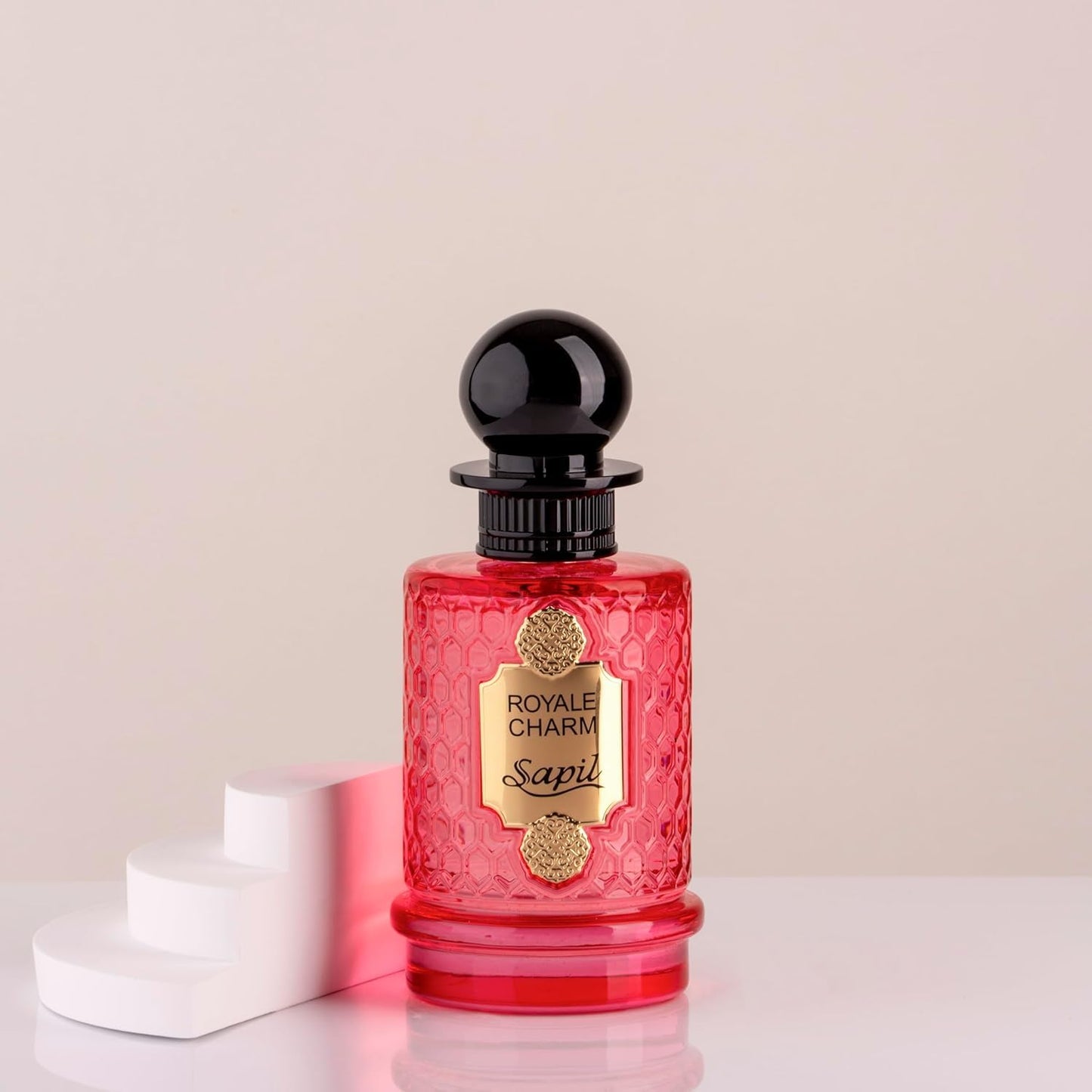 Sapil Royale Charm Unisex Eau De Parfum – Long-Lasting Arabic Perfume with Exotic Fruits, Soft Amber & Vanilla – Citrus Floral Luxury Fragrance for Men & Women – Dubai Perfume – 3.38 oz