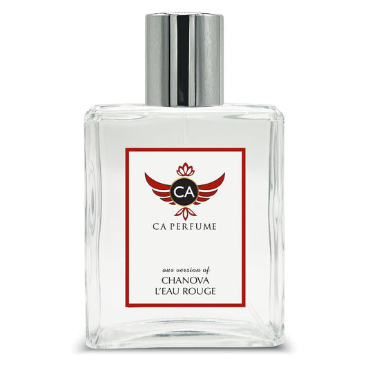 CA Perfume Impression of Chanova L'eau Rouge Women Fragrance Dupes Eau Perfume Spray 3.4 Fl Oz/100ml
