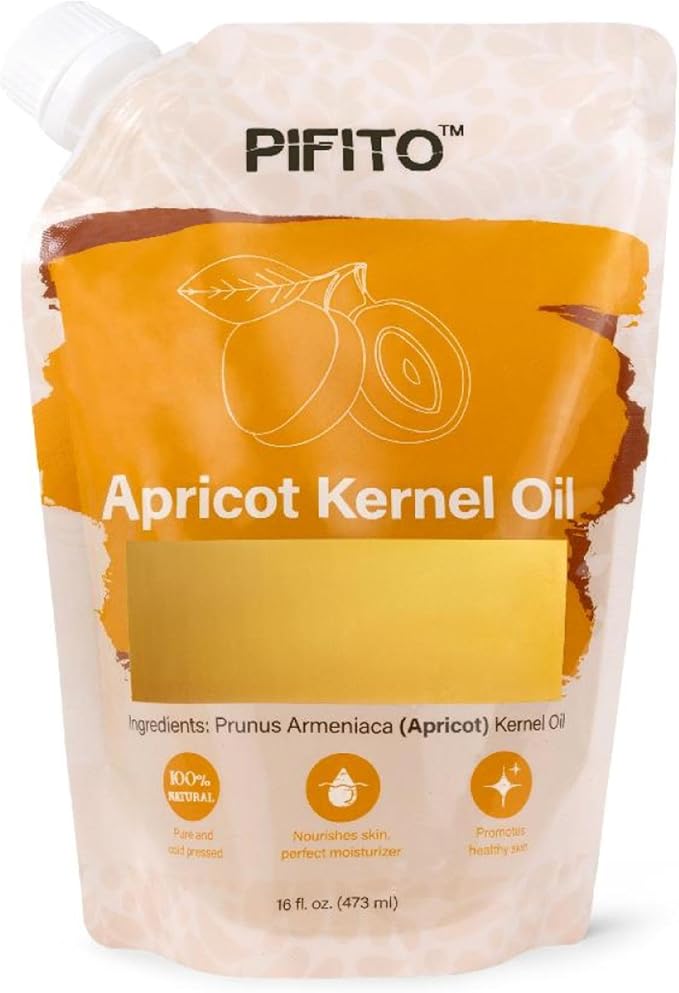 Apricot Kernel Oil (16 oz) for Soap Making │ Premium 100% Pure and Natural Carrier Oil for Essential Oils, Skin Care, Hair and Body Oil, Moisturizing Massage Oil