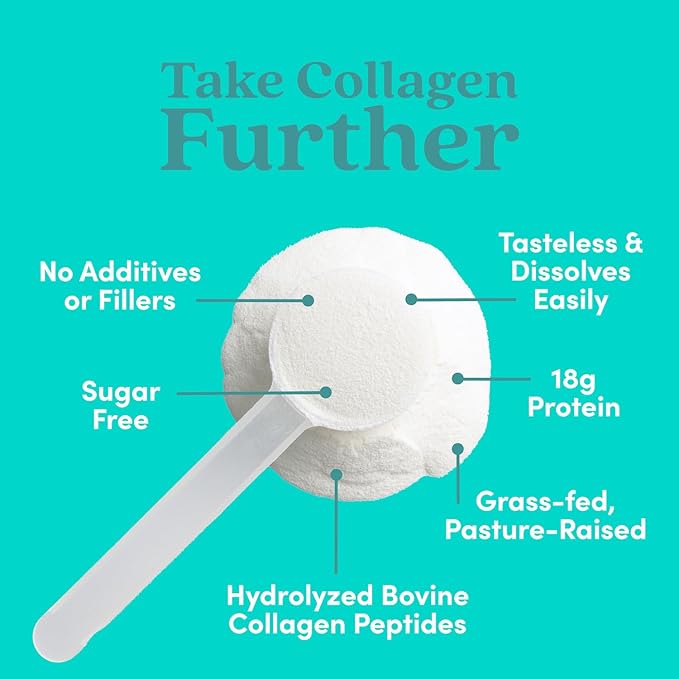 Further Food Unflavored Collagen Peptides Powder, 1 & 3 Protein