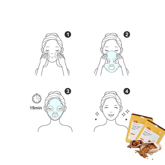 Facial mask Moisturizing face Mask - 10 Sheets, Deep Hydration, Improves Dry Skin, Sheet Mask, skincare for All Skin Types