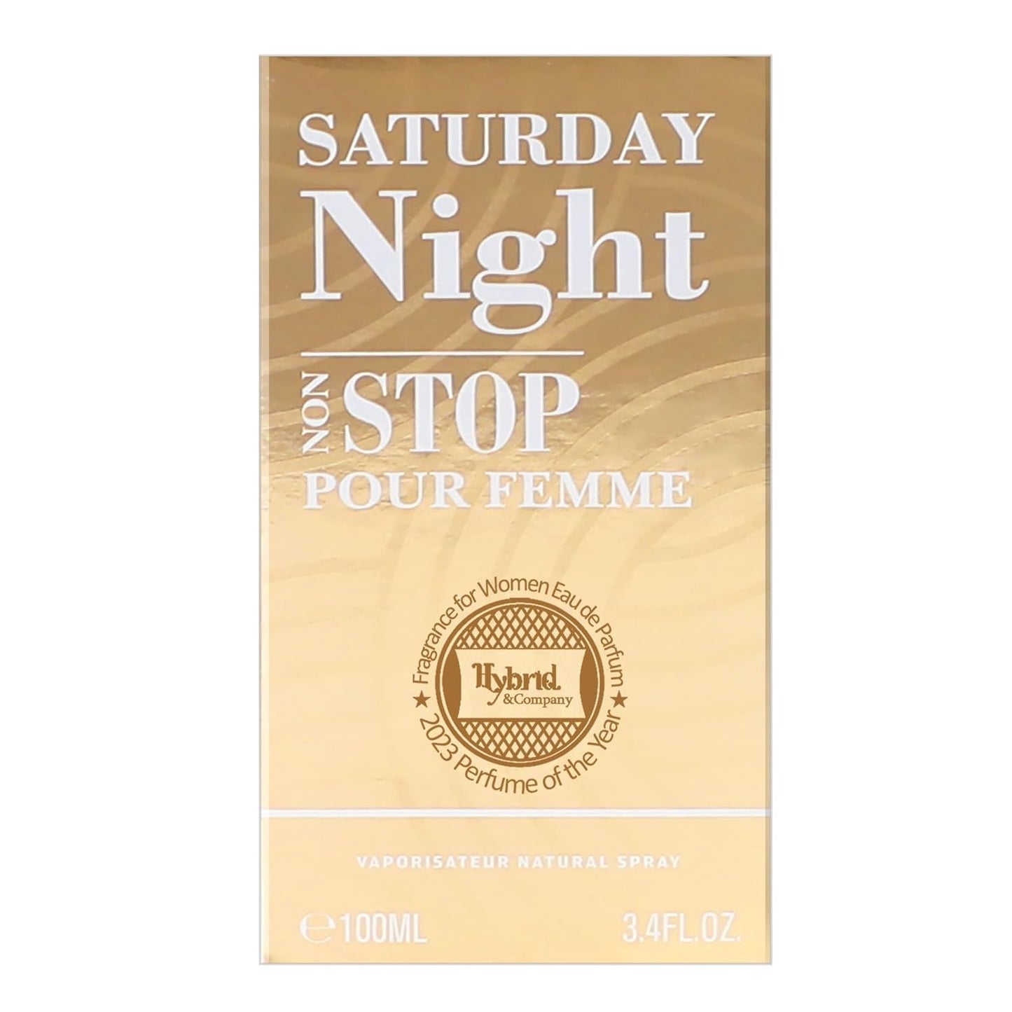 Hybrid & Company Suturady Night Non Stop Pour Femme Eau De Parfum Natural Spray Vaporisateur,3.4FL.OZ