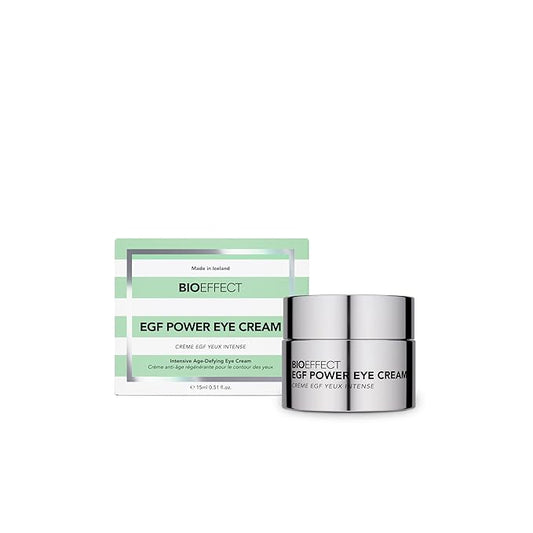 Bioeffect EGF Power Eye Cream with Barley Epidermal Growth Factor, Bakuchiol & Niacinamide, Anti-Aging Under-Eye Moisturizer for Collagen, Wrinkles, Puffiness & Dark Circles