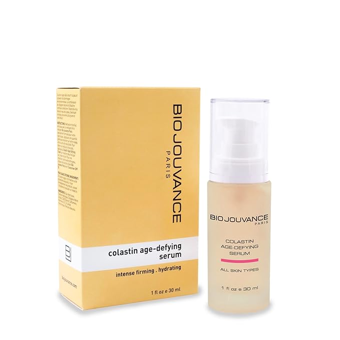 Bio Jouvance - Colastin Age Defying Serum 1oz / 30ml - Professional Eye & Face Hydrating Cream | Facial Skin Care Treatment | Made in France