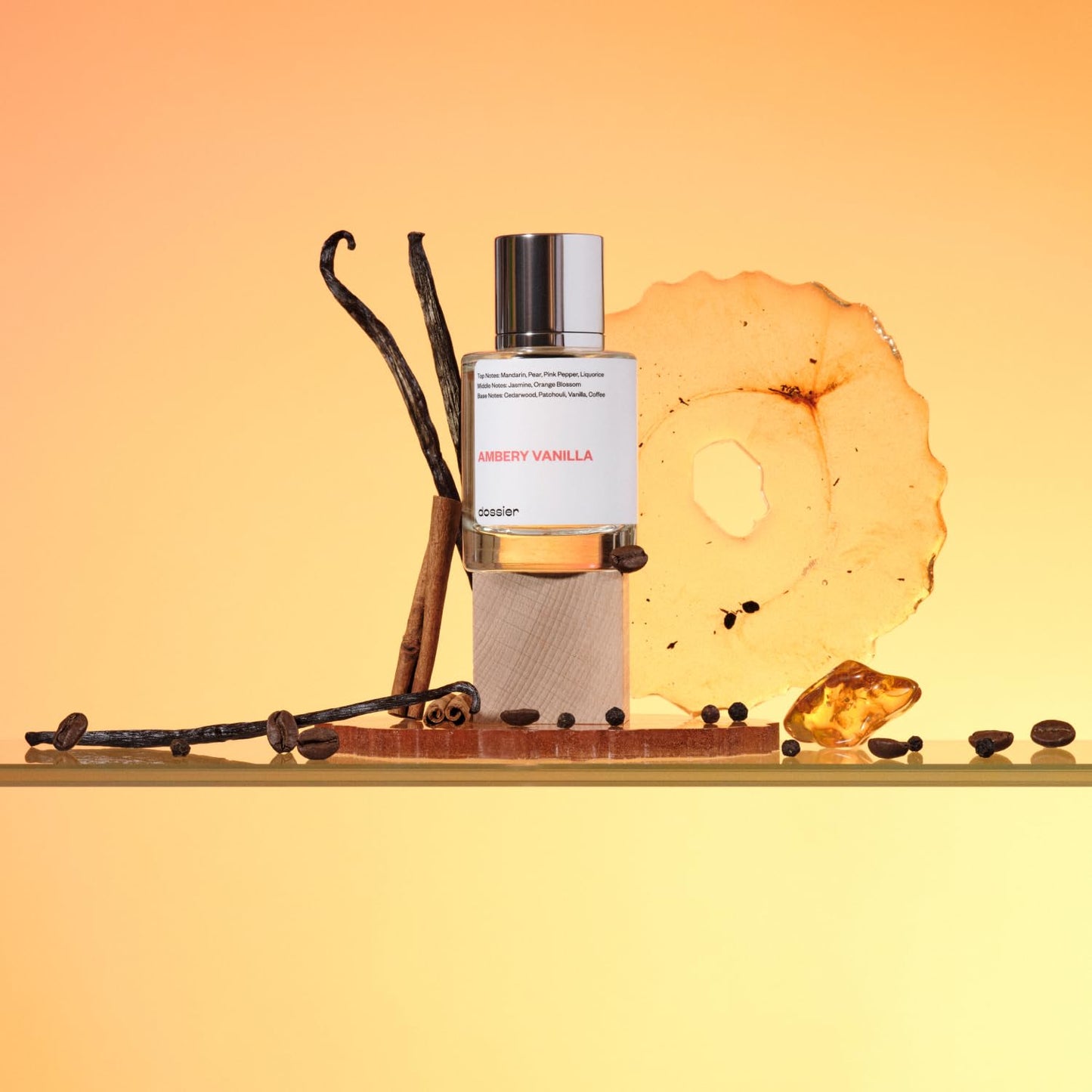 Dossier - Ambery Vanilla 3.4Oz (100ml) - Eau de Parfum - Inspired by YSL's Black Opium - Long-lasting Fragrance - Feminine