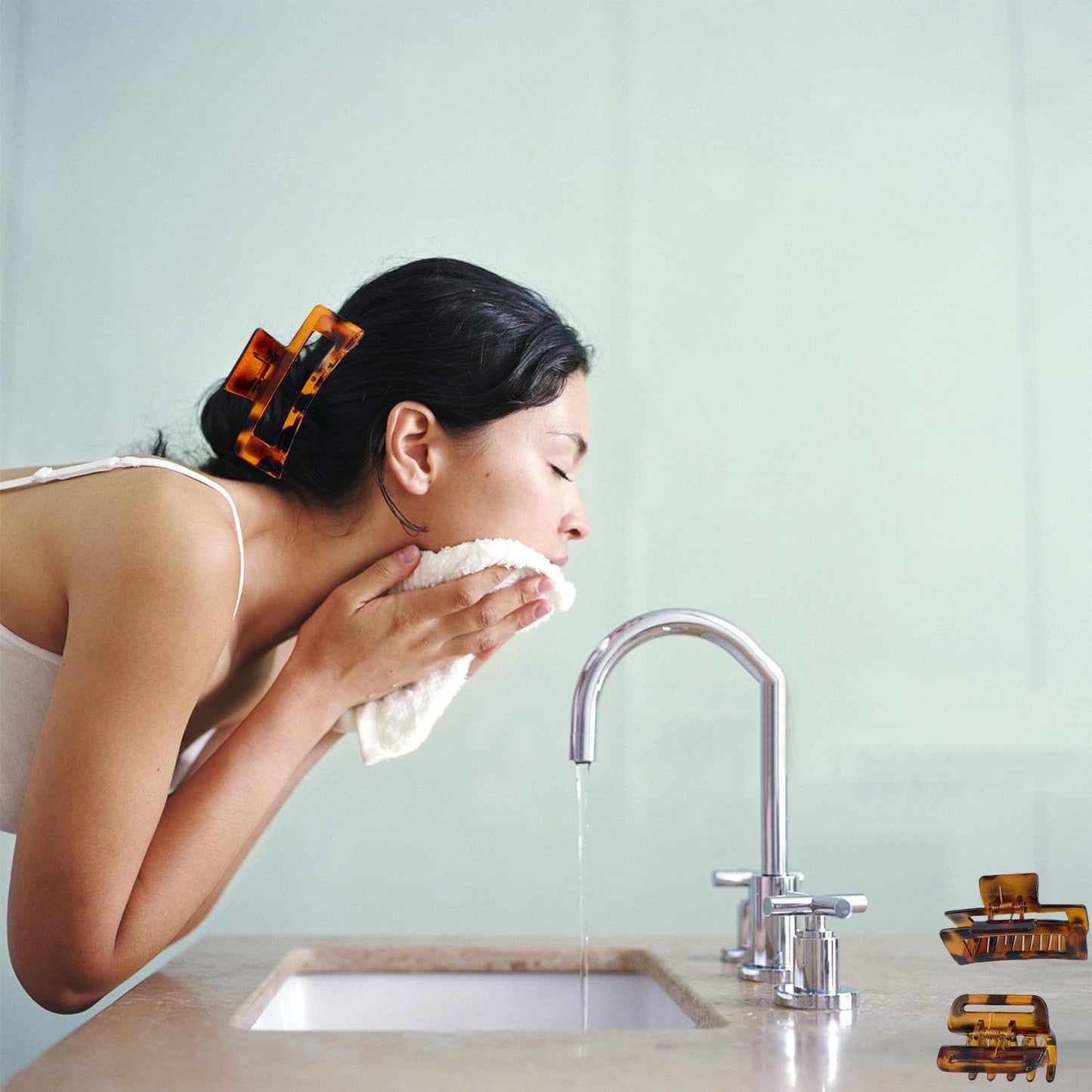 Hair Clip Hair Claw Clips for Women and Girls, Non-Slip Strong Hold Tortoise Banana Hair Jaw Clips for Thick Hair 4 pcs