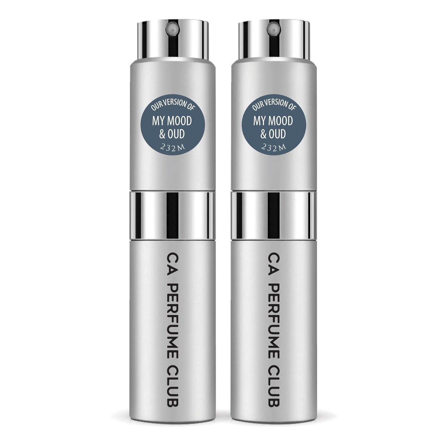 CA Perfume Impression of Oud Satin Mood for Men Amber Woody Scent Long Lasting Cologne for Men Eau De Parfum Travel Size Refillable Atomizer Spray 0.27 Fl Oz 8ml Pack of 2