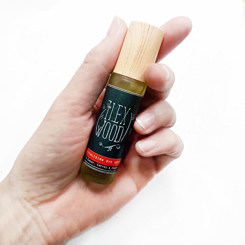 The Ilex Wood - Revitalising Eye Serum. An all-natural vegan anti-ageing serum with Cacay Oil, Green Coffee Arabica Oil, Frankincense, Eucalyptus, Thyme, Bergamot & Orange - 10ml (0.34 fl oz)