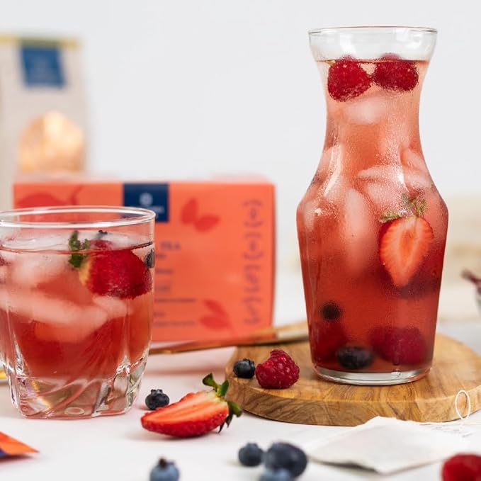 Blue Zones Nicoya - Lippia Alba & Hibiscus Flavored Tea Bags - 100% Natural, Organic, and Refreshing - High Micronutrients - Gluten, Caffeine, Sugar-Free - 4 Packs of 20