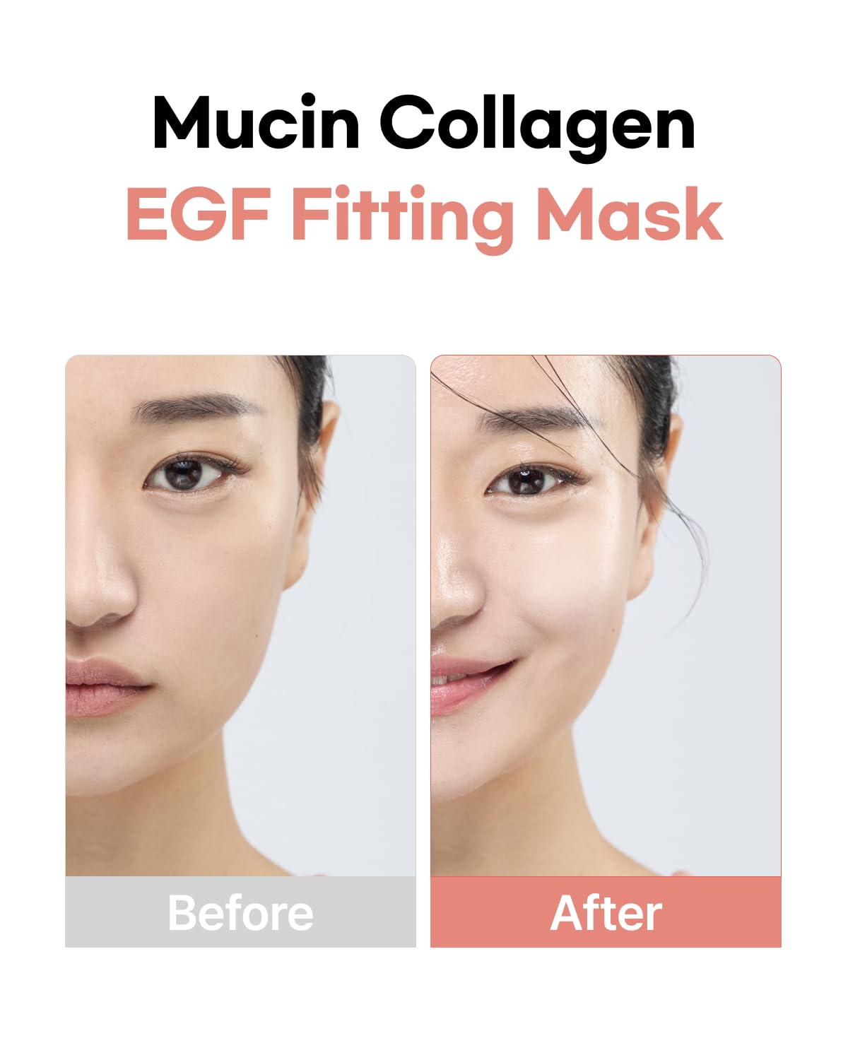 Mucin Collagen EGF Mask (Plant Mucin & 7 Collagen Complex) Hydrogel Sheet for Overnight Moisturizing Skincare, 5 Pack – Bestselling Korean Face Mask, Glass Skin Glow Up Essentials