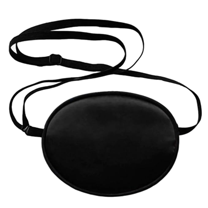 Silk Elastic Eye Patches,Amblyopia Strabismus No Leakage Lazy Eye Patches Adjustable Smooth Soft and Comfortable Visual Acuity Recovery Eye Patch for kids 2 Pack(Black and Pink)