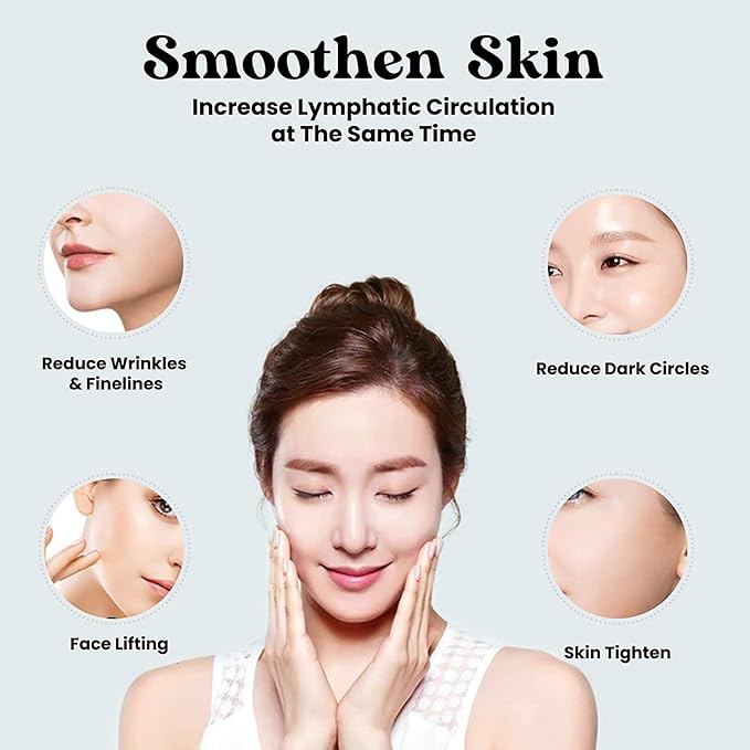 ROSELYNBOUTIQUE Gua Sha Facial Tools & Face Lift Roller for Wrinkless Natural Skincare Tool Jade Roller Guasha Tool for Face (Green)