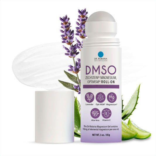 Dr. Robaina DMSO Lavender Roll-On | 99.9% Pure Pharmaceutical Grade with Arnica, Magnesium, Aloe Vera & Vitamin E | Made in The USA