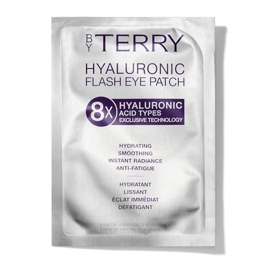 By Terry Hyaluronic Flash Eye Patches, Eye Mask, Reduce Dark Circles, Puffy Eyes, Undereye Bag, Vegan & Cruelty-Free, Single Pack