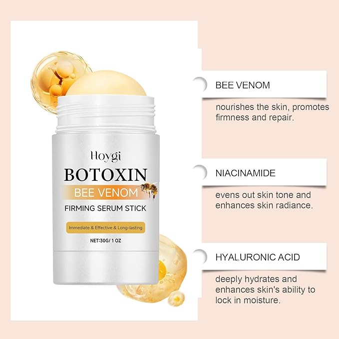 Botox Bee Venom Firming Serum Stick,Advanced Firming & Wrinkle-Reducing Cream, Skin Firming Cream For Body, Lifts, Plumps and Firms Skin,Natural Serum for All Skin Types (2PC)