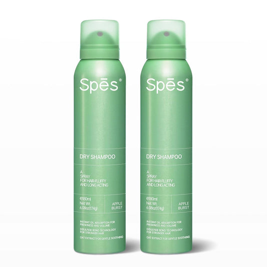 Instantly Fresh Dry Shampoo,No White Residue, Absorbs oils,Refreshing Volumizing Hair Dry Shampoo 6.08 FL.OZ*2,Apple Burst(2-pack)